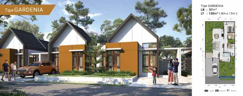 rumah cluster tampak siring