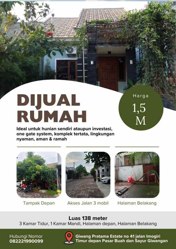 rumah di giwangan umbulharjo yogya