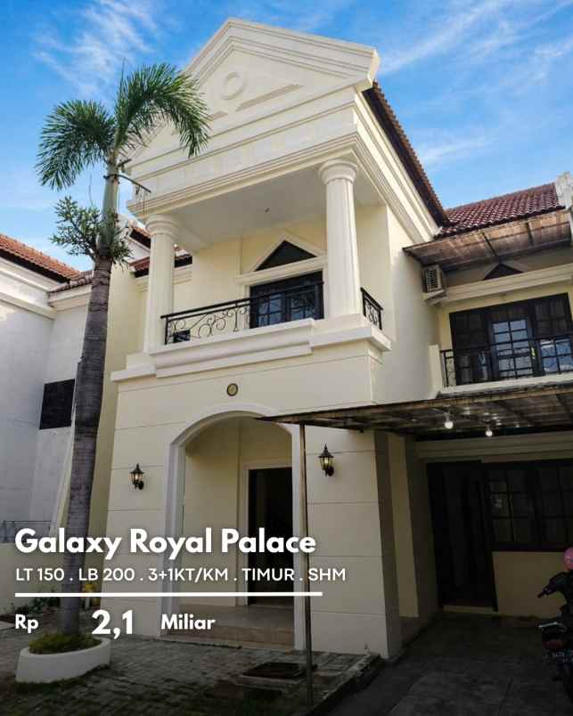 rumah galaxy royal palace strategis siap huni