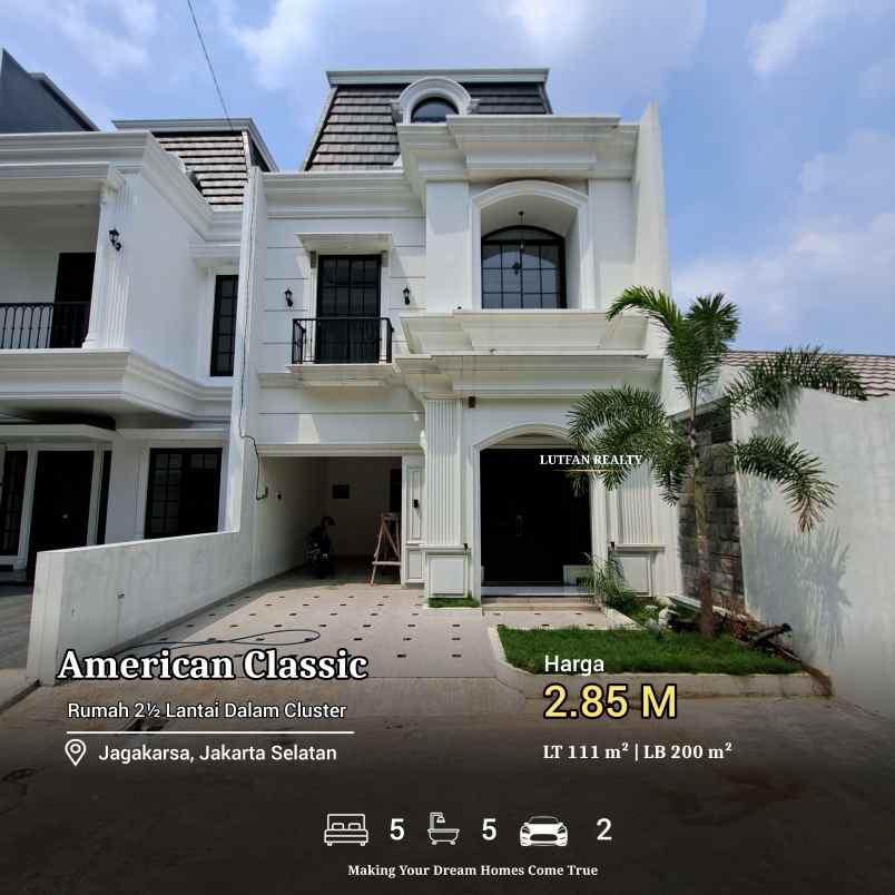 rumah jagakarsa american classic dalam cluster