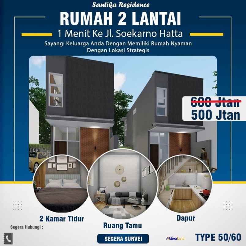 Rumah 2 Lantai Di Panyileukan Dekat Jl Soekarno Hatta Santika Reside