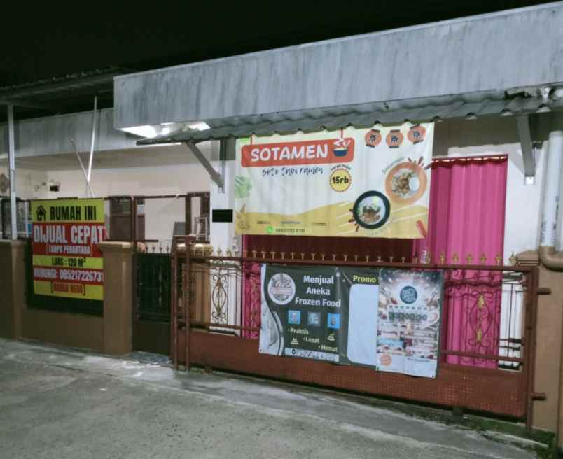 rumah luas 120m persegi bisa nego dekat stasiun