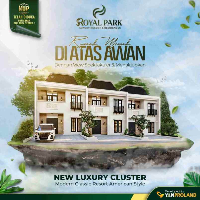 rumah mewah murah 2 lantai di atas awan