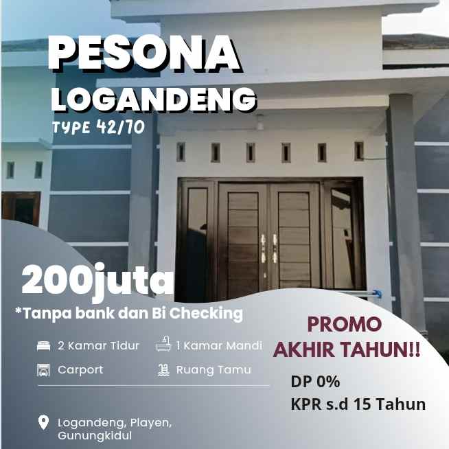 rumah mewah tanpa dp di gunungkidul