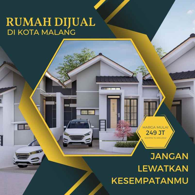 rumah modern 1 lantai di malang