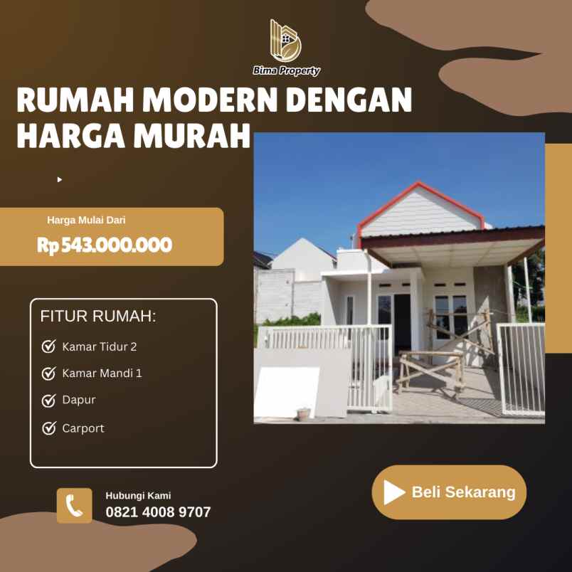 rumah modern dengan harga murah