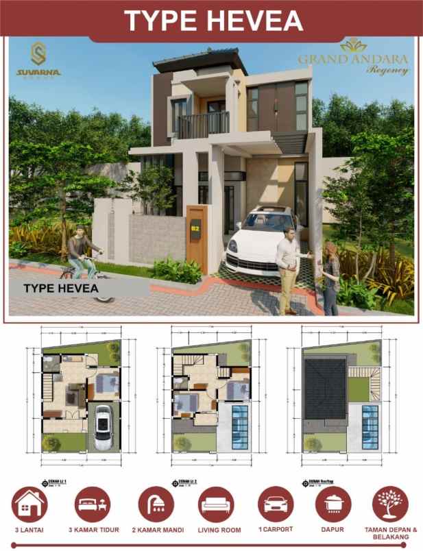 rumah modern lokasi strategis di kota batu