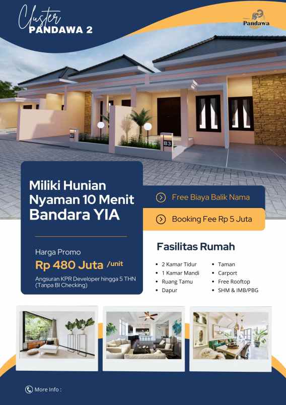 rumah modern murah terjangkau dekat bandara yia