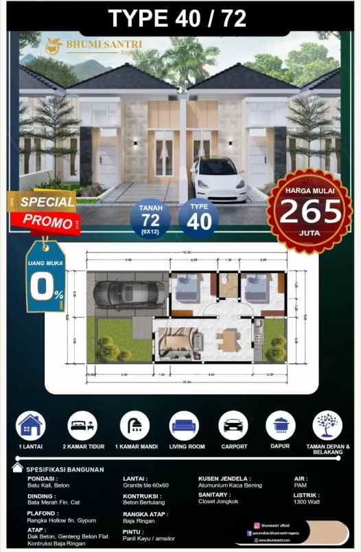 rumah murah angsuran 2 jutaan di malang