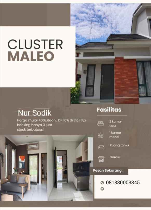 rumah murah di pasar kemis dp 0