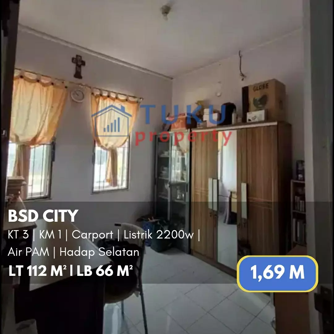 rumah murah sevilla bsd 1 69m nego