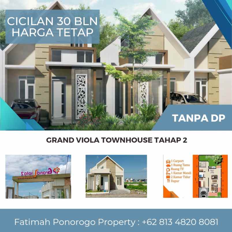 rumah satu lantai syariah terlaris di ponorogo