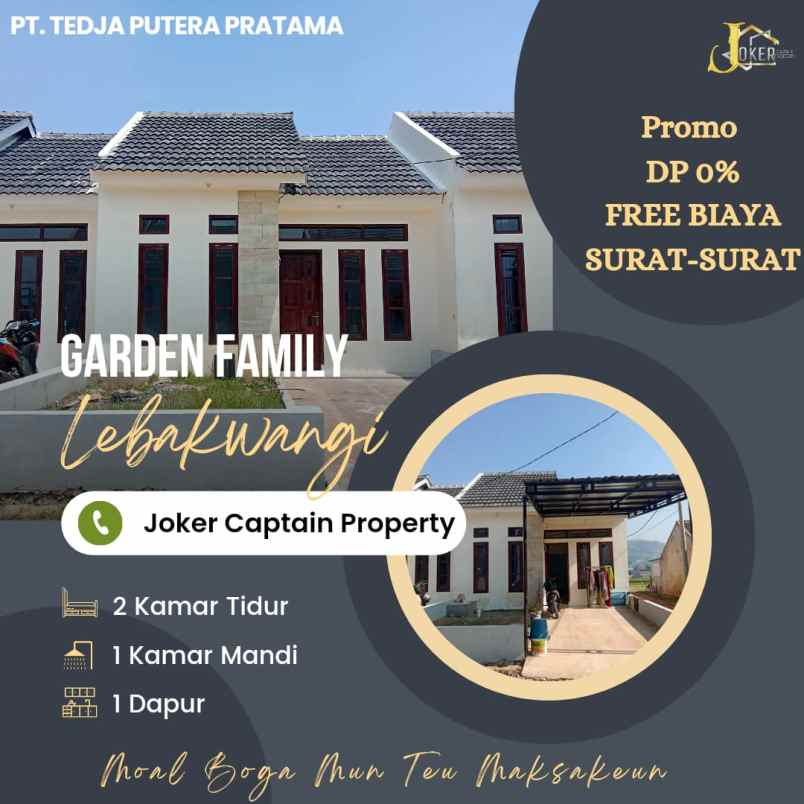 rumah siap huni dan ready stock kpr tanpa dp 0