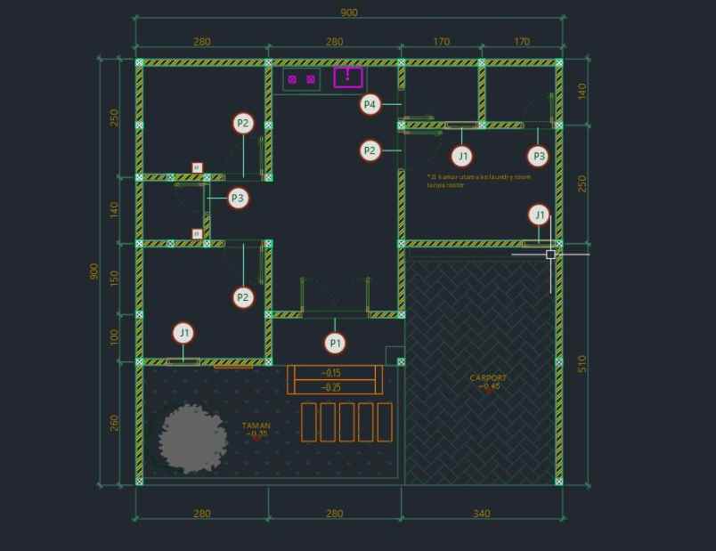 rumah siap huni depan hotel galuh prambanan