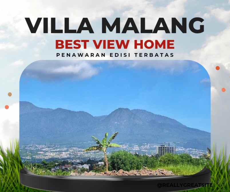 rumah villa dijual malang karangploso