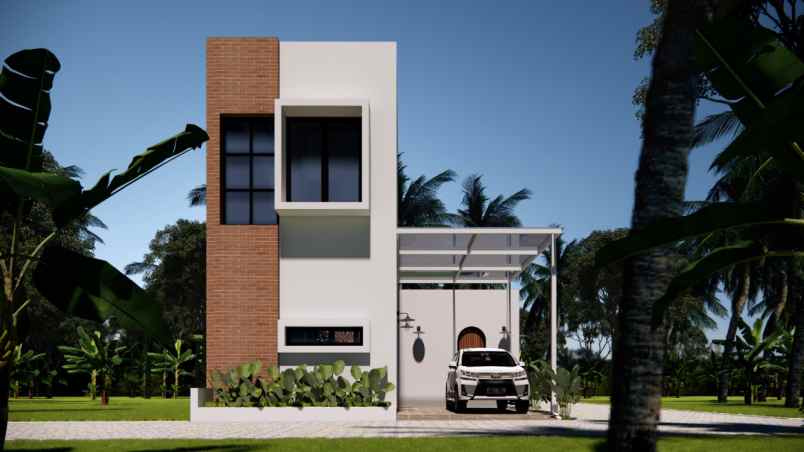 rumah villa modern di jogja utara