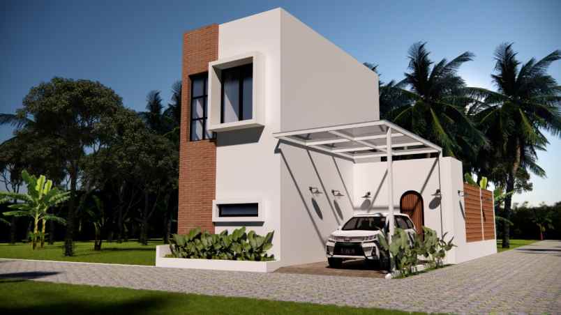 rumah villa modern di jogja utara