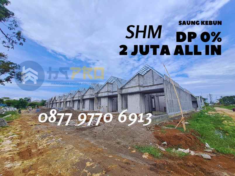 saung kebun rumah strategis harga terjangkau