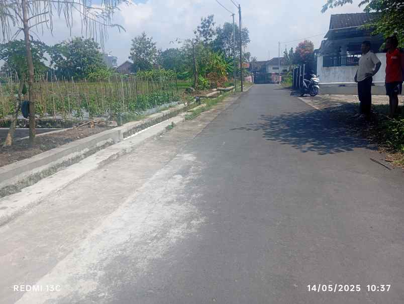 tanah 1250m2 muka 12m untuk hunian dan kolam 550jt