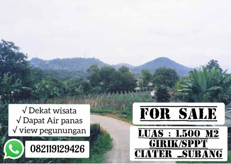 tanah ciater subang jawa barat