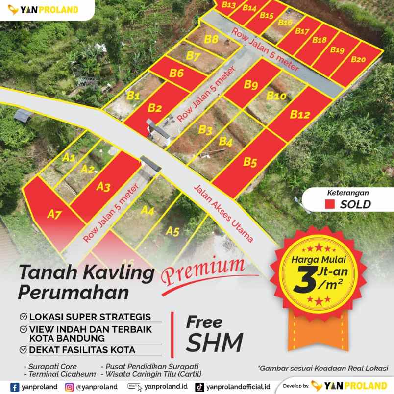 tanah kavling 3 5 jutaan di kota bandung promo