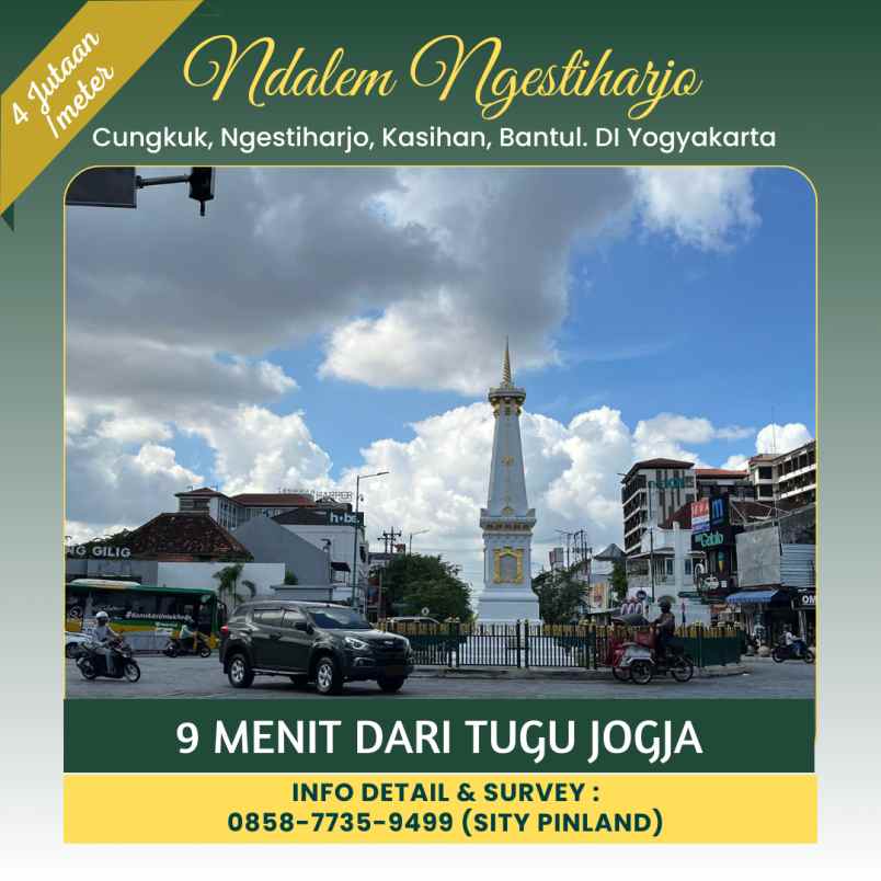 tanah kavling 4 jutaan dekat nol km jogja