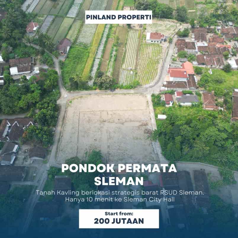 tanah kavling murah barat rsud sleman yogyakarta