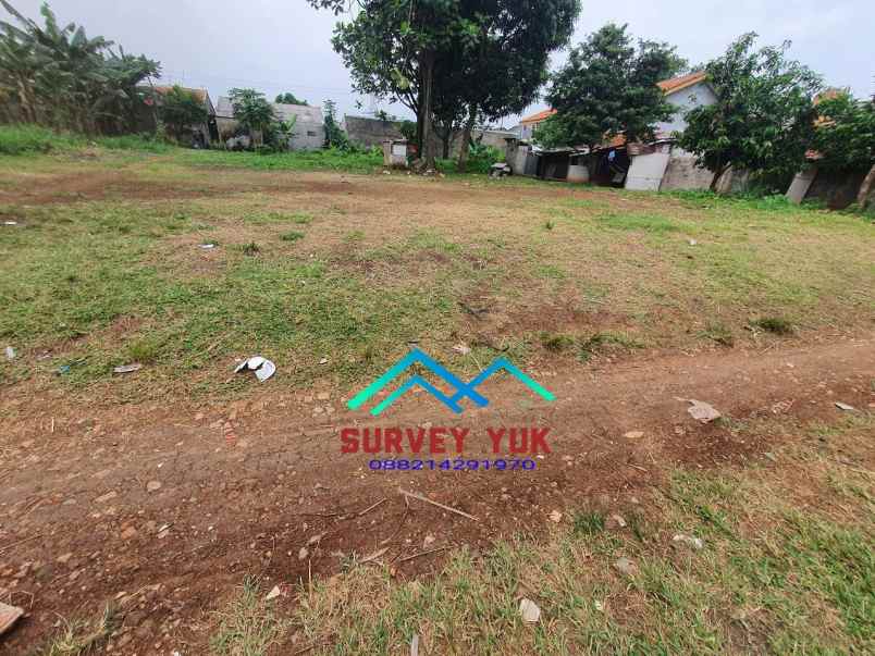 tanah luas pinggir jalan raya serua shm lt 3500m2