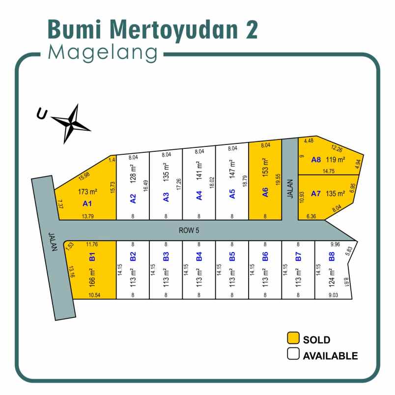 tanah mertoyudan magelang belakang artos mall