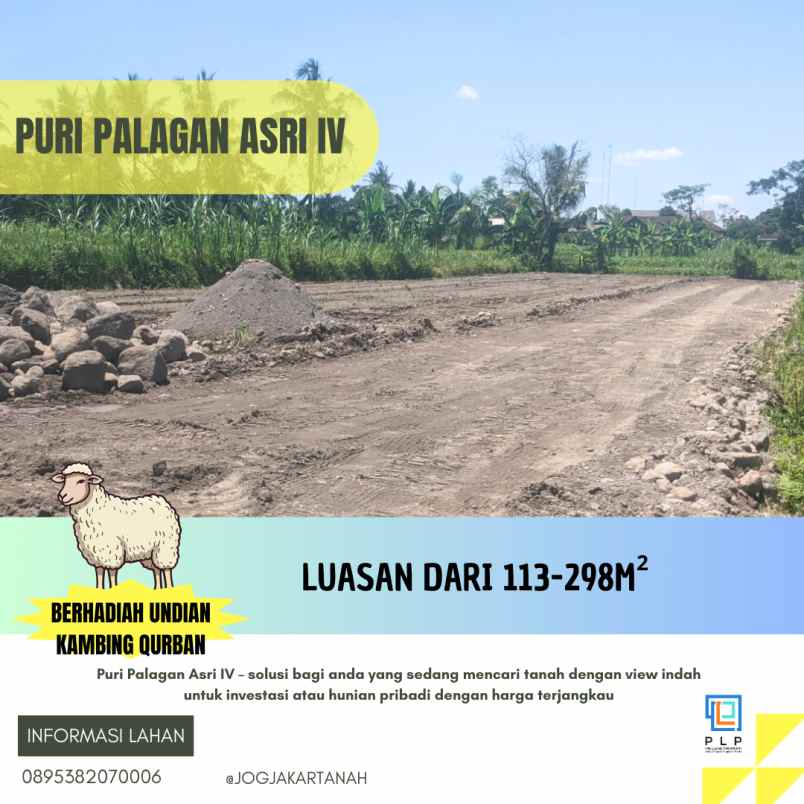 tanah murah sleman dekat jl palagan