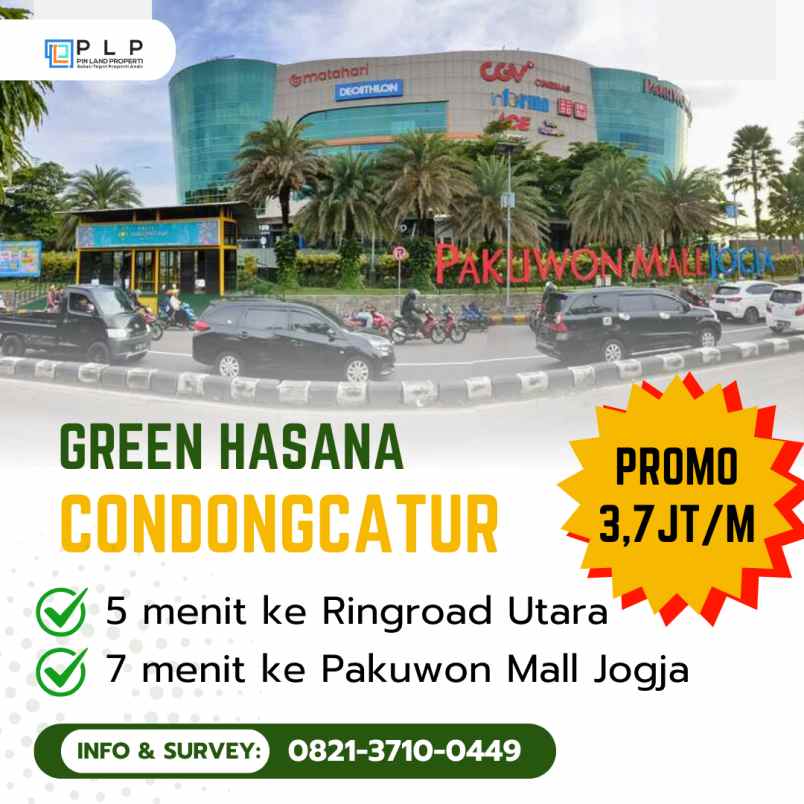 tanah pekarangan strategis utara pakuwon mall jogja