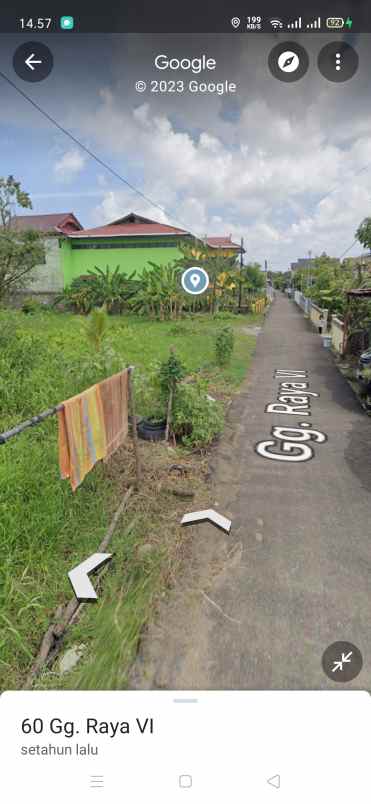 tanah siap bangun serdam gang raya 6