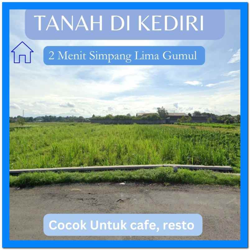 tanah simpang lima gumul cocok bangun cafe resto hotel