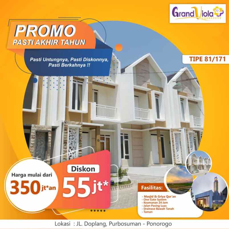 terlaris call jual rumah murah ponorogo