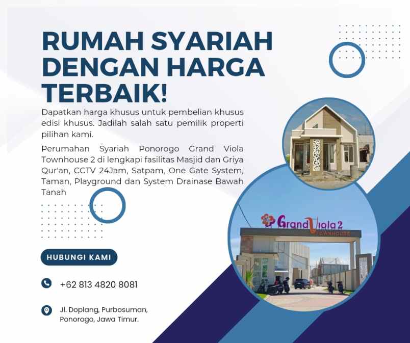 terlaris di ponorogo rumah syariah minimalis