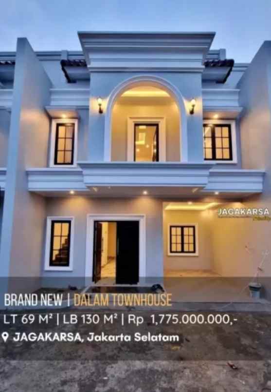 townhouse siap huni di jagakarsa