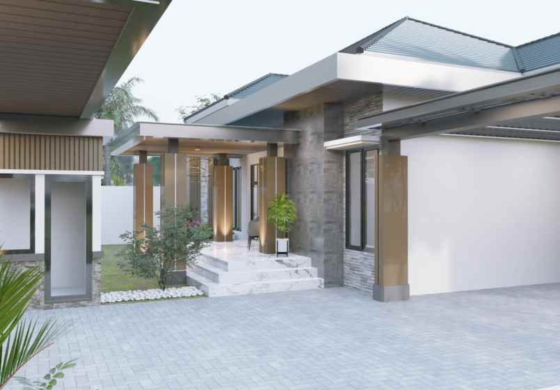 type 300 rumah mewah jl cemara gading komplek pemda