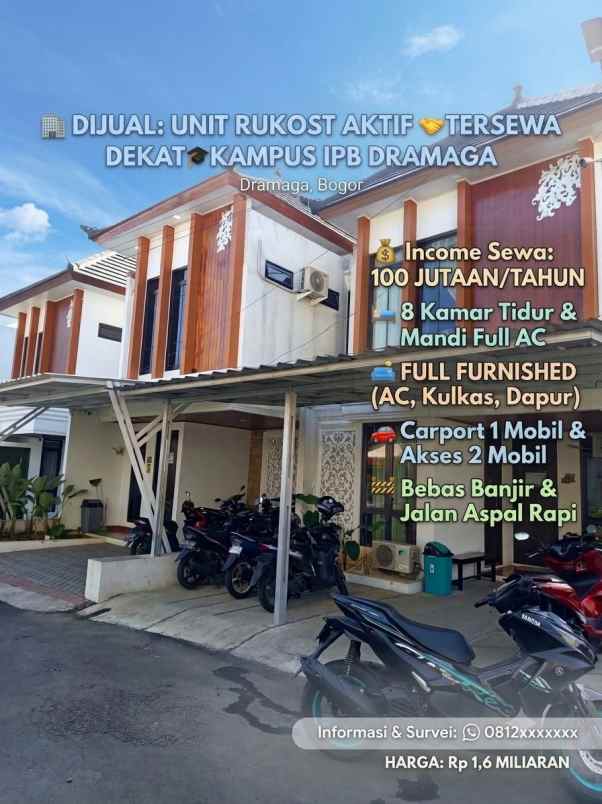 unit rukost aktif dan tersewa dekat kampus ipb dramaga