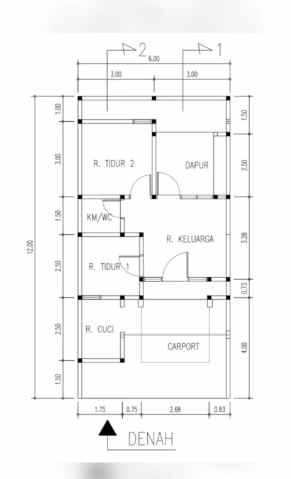 wisma kedung rumah baru gress hadap utara shm