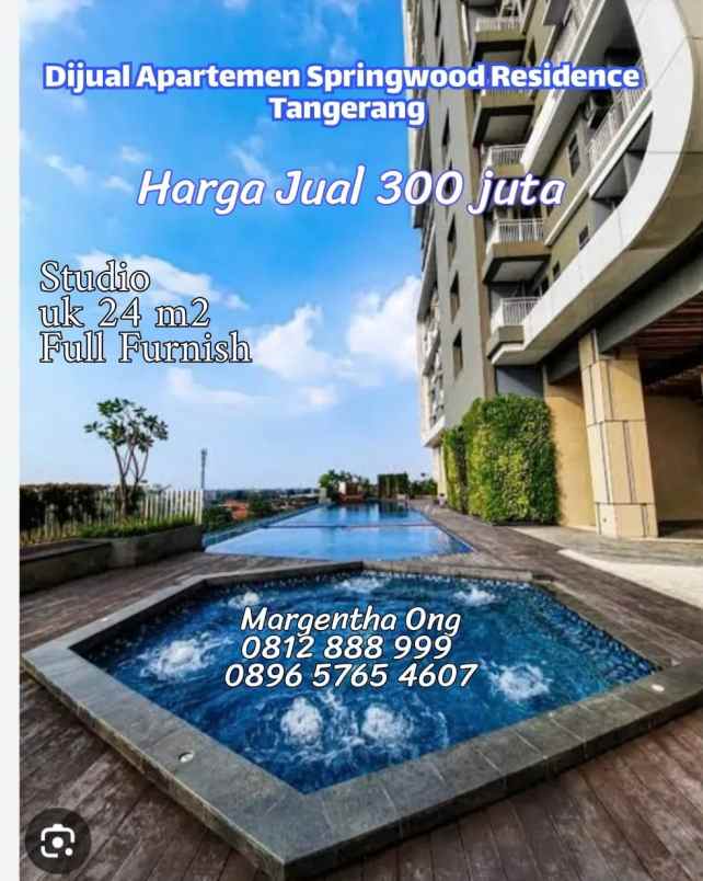 apart springwood residence tangerang full furnish