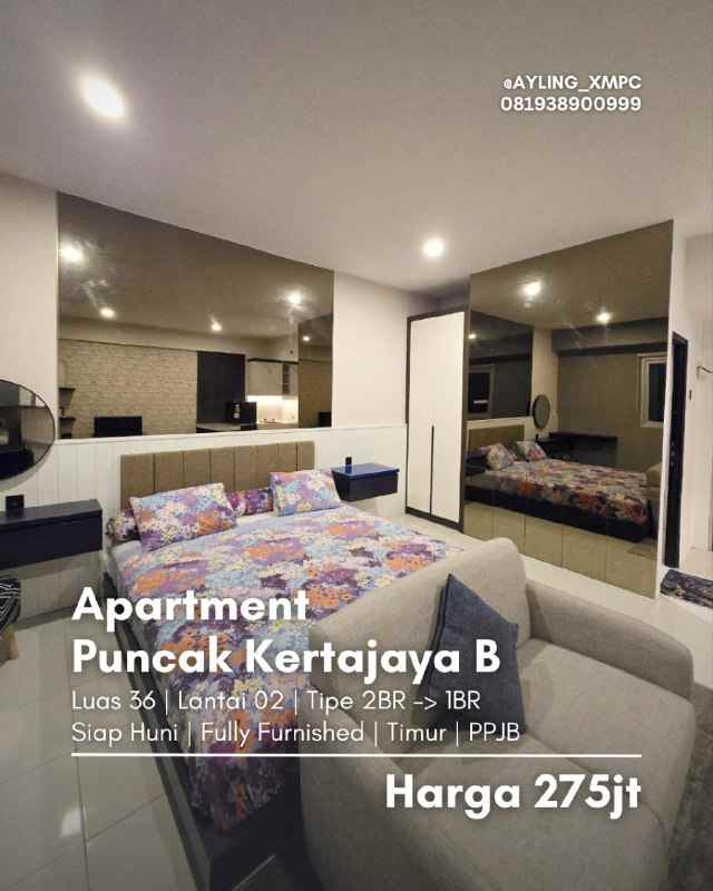 apartment puncak kertajaya siap huni fully furnished