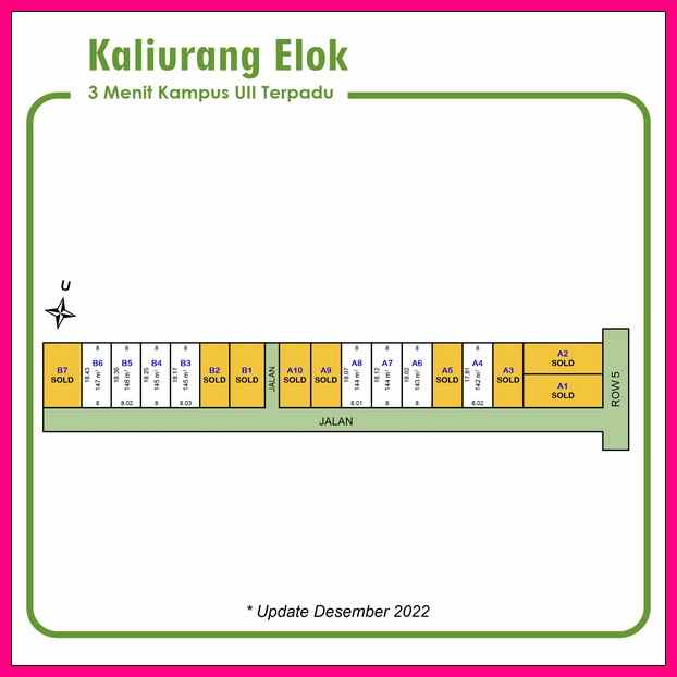 dekat kampus uii kaliurang tanah strategis siap ajb