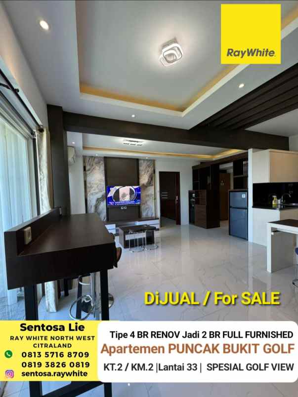 dijual apartemen jalan puncak bukit golf