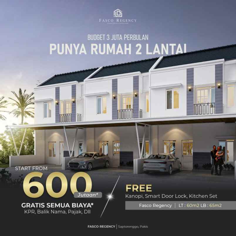 dijual hunian 600jt an di malang strategis