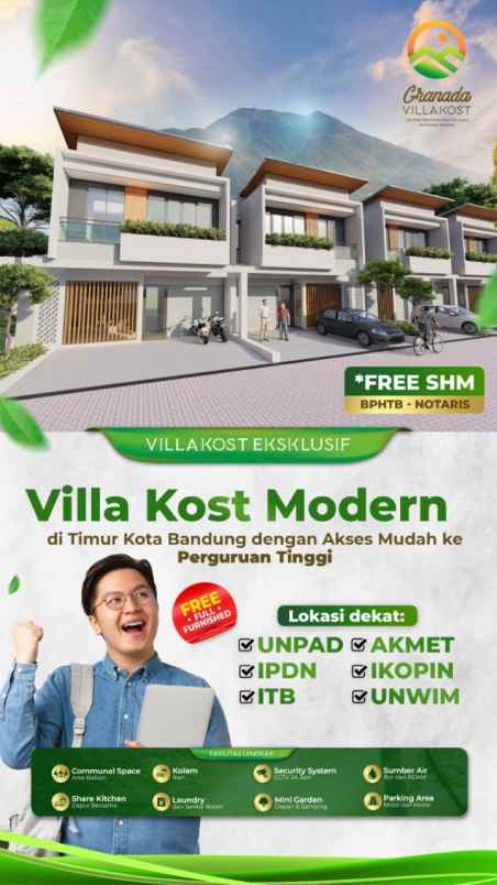 dijual kost jl daya taruna jatisari