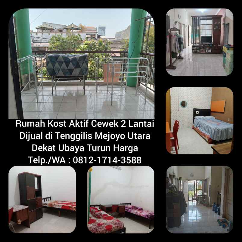 dijual kost tenggilis mejoyo utara