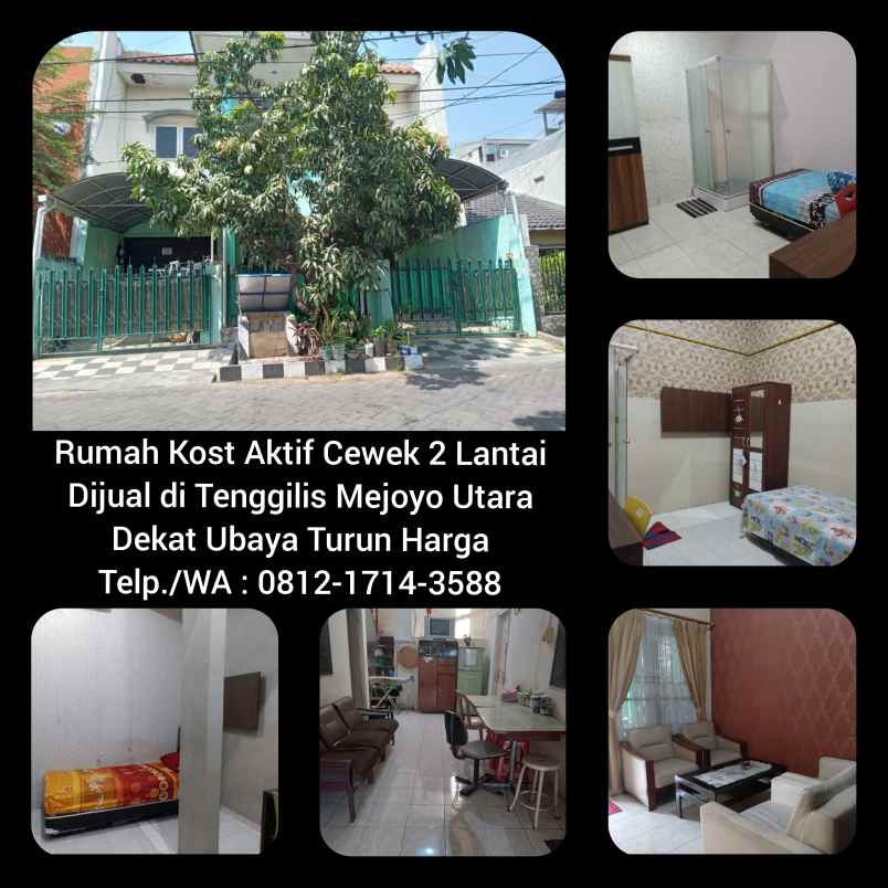 dijual kost tenggilis mejoyo utara