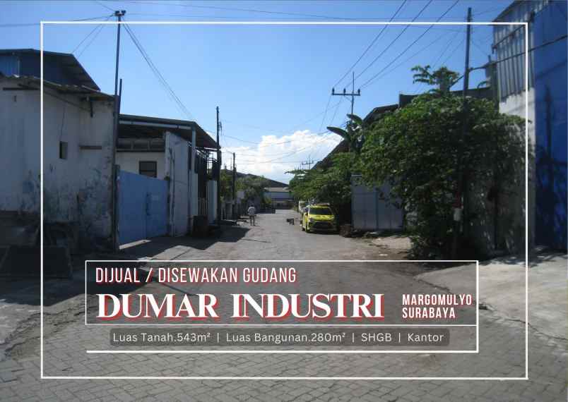 dijual ruko gudang kantor jl dumar industri