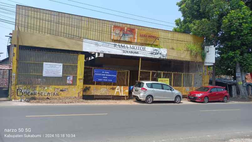 dijual ruko gudang kantor jl raya cibatu cisaat no