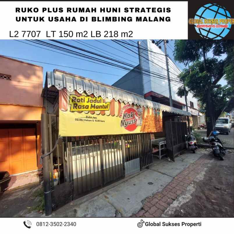 dijual ruko gudang kantor jl tumenggung suryo